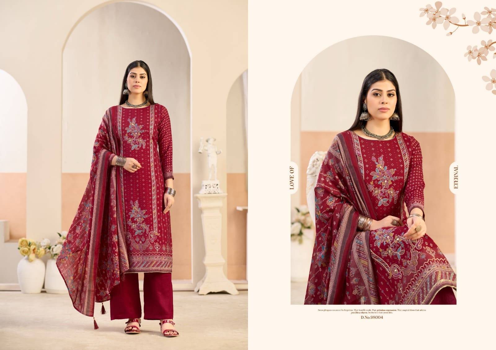 CLASSIC TOUCH BY AZARA 98001 TO 98004 Series Designer Stylish Fancy Colorful Beautiful Party Wear & Ethnic Wear Collection Pure Jam Cotton Dresses At Wholesale Price